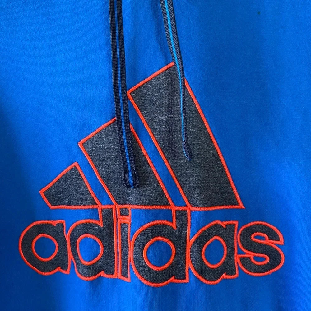 Adidas Essentials Turquoise Hooded Sweatshirt Size Large